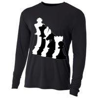 Chess Pieces, Chess Lover, Titled Chess Player, Chess Master Cooling Performance Long Sleeve Crew