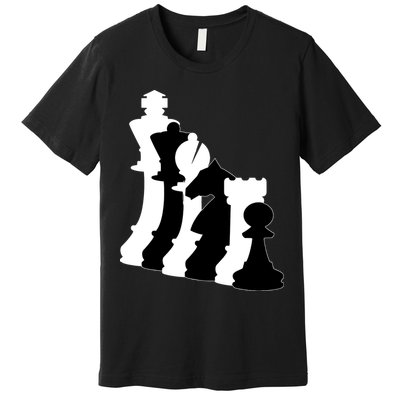 Chess Pieces, Chess Lover, Titled Chess Player, Chess Master Premium T-Shirt