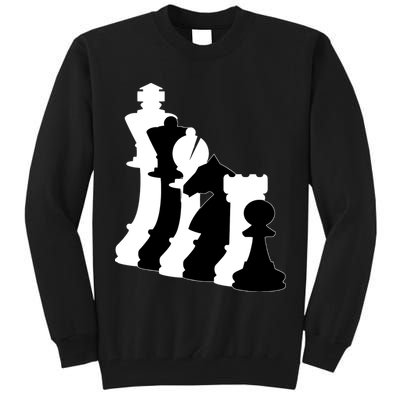 Chess Pieces, Chess Lover, Titled Chess Player, Chess Master Tall Sweatshirt