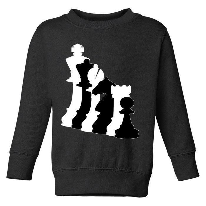Chess Pieces, Chess Lover, Titled Chess Player, Chess Master Toddler Sweatshirt