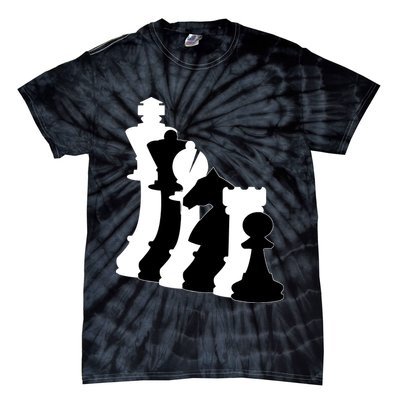 Chess Pieces, Chess Lover, Titled Chess Player, Chess Master Tie-Dye T-Shirt