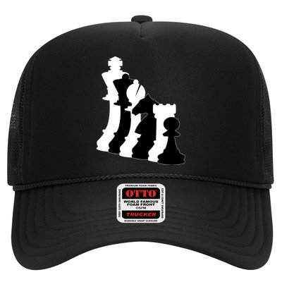 Chess Pieces, Chess Lover, Titled Chess Player, Chess Master Trucker Hat