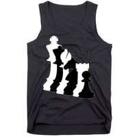 Chess Pieces, Chess Lover, Titled Chess Player, Chess Master Tank Top