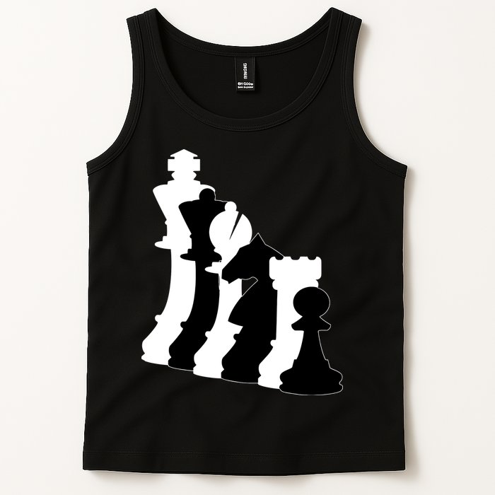 Chess Pieces, Chess Lover, Titled Chess Player, Chess Master Tank Top