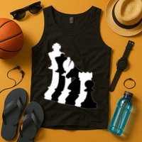 Chess Pieces, Chess Lover, Titled Chess Player, Chess Master Tank Top