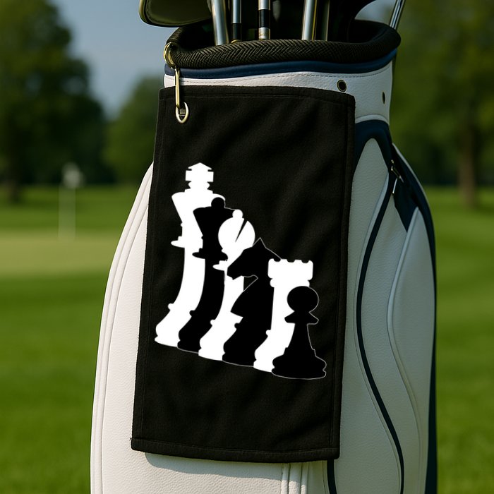 Chess Pieces, Chess Lover, Titled Chess Player, Chess Master Golf Towel