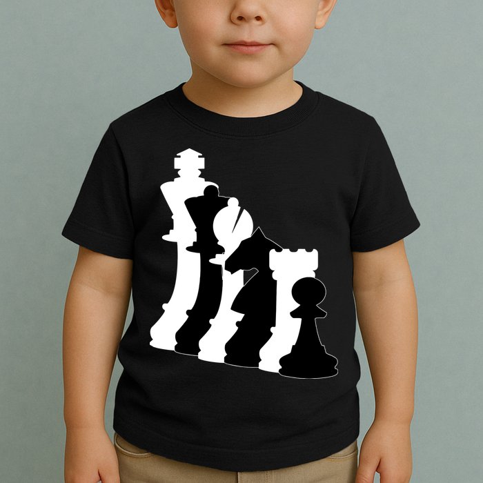 Chess Pieces, Chess Lover, Titled Chess Player, Chess Master Toddler T-Shirt