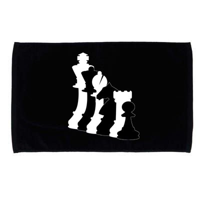 Chess Pieces, Chess Lover, Titled Chess Player, Chess Master Microfiber Hand Towel