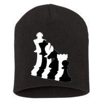 Chess Pieces, Chess Lover, Titled Chess Player, Chess Master Short Acrylic Beanie