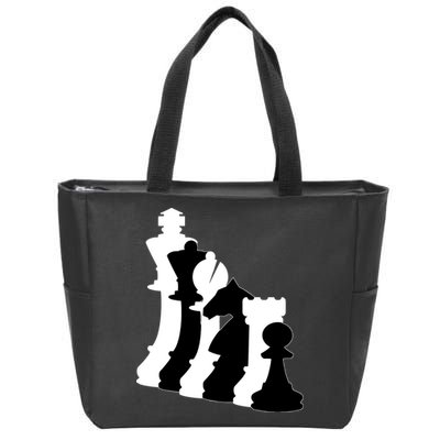 Chess Pieces, Chess Lover, Titled Chess Player, Chess Master Zip Tote Bag