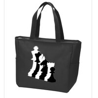 Chess Pieces, Chess Lover, Titled Chess Player, Chess Master Zip Tote Bag