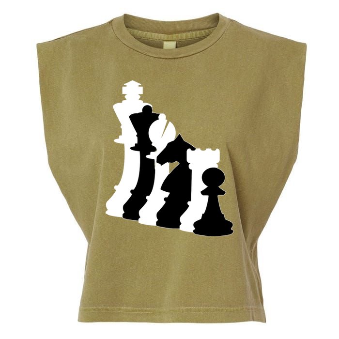 Chess Pieces, Chess Lover, Titled Chess Player, Chess Master Garment-Dyed Women's Muscle Tee