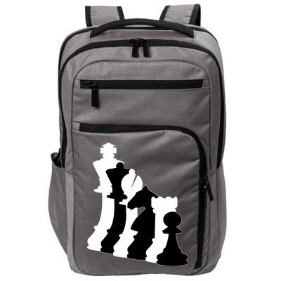 Chess Pieces, Chess Lover, Titled Chess Player, Chess Master Impact Tech Backpack