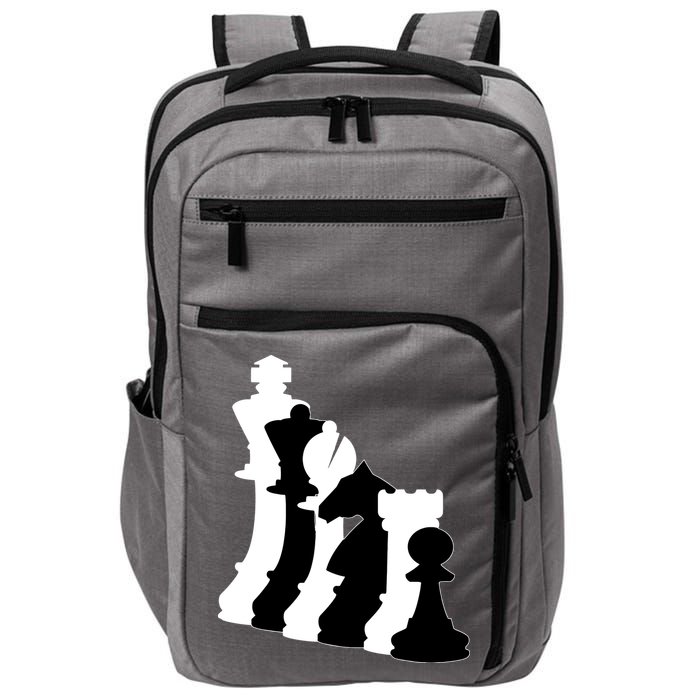 Chess Pieces, Chess Lover, Titled Chess Player, Chess Master Impact Tech Backpack
