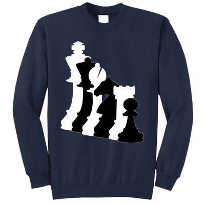 Chess Pieces, Chess Lover, Titled Chess Player, Chess Master Tall Sweatshirt