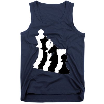 Chess Pieces, Chess Lover, Titled Chess Player, Chess Master Tank Top