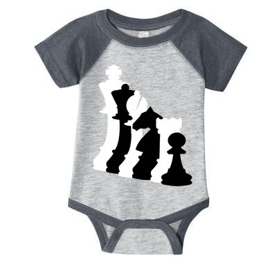 Chess Pieces, Chess Lover, Titled Chess Player, Chess Master Infant Baby Jersey Bodysuit