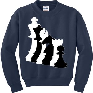 Chess Pieces, Chess Lover, Titled Chess Player, Chess Master Kids Sweatshirt