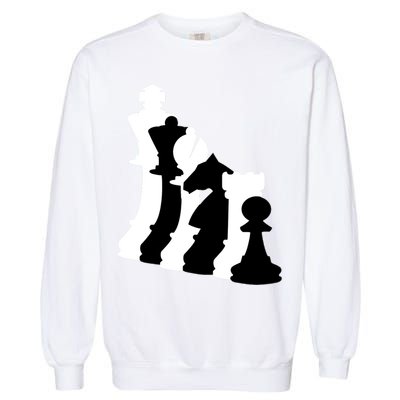 Chess Pieces, Chess Lover, Titled Chess Player, Chess Master Garment-Dyed Sweatshirt