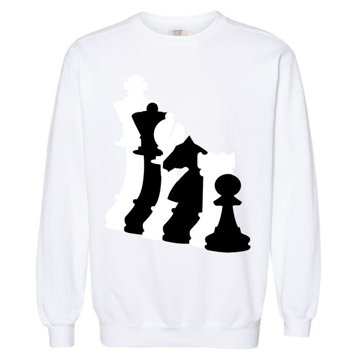 Chess Pieces, Chess Lover, Titled Chess Player, Chess Master Garment-Dyed Sweatshirt