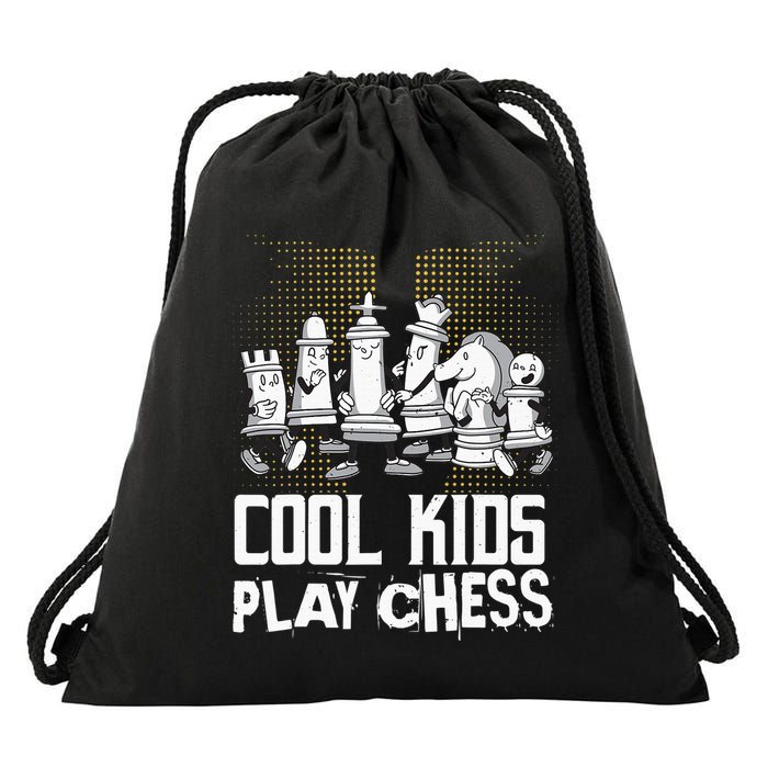 Cool  Play Chess Lover Sport Art Player Drawstring Bag