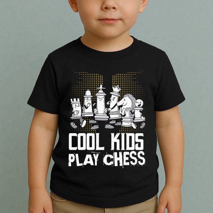 Cool  Play Chess Lover Sport Art Player Toddler T-Shirt