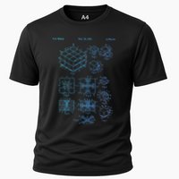 Competitive Puzzle Cube Rubik Patent Speed Cubing Retro Math Cooling Performance Crew T-Shirt