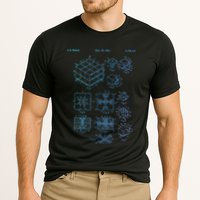 Competitive Puzzle Cube Rubik Patent Speed Cubing Retro Math Cooling Performance Crew T-Shirt