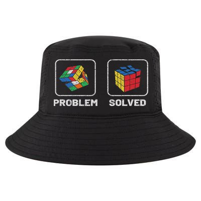 Competitive Puzzle Cube Problem Solved Speed Cubing Cool Comfort Performance Bucket Hat
