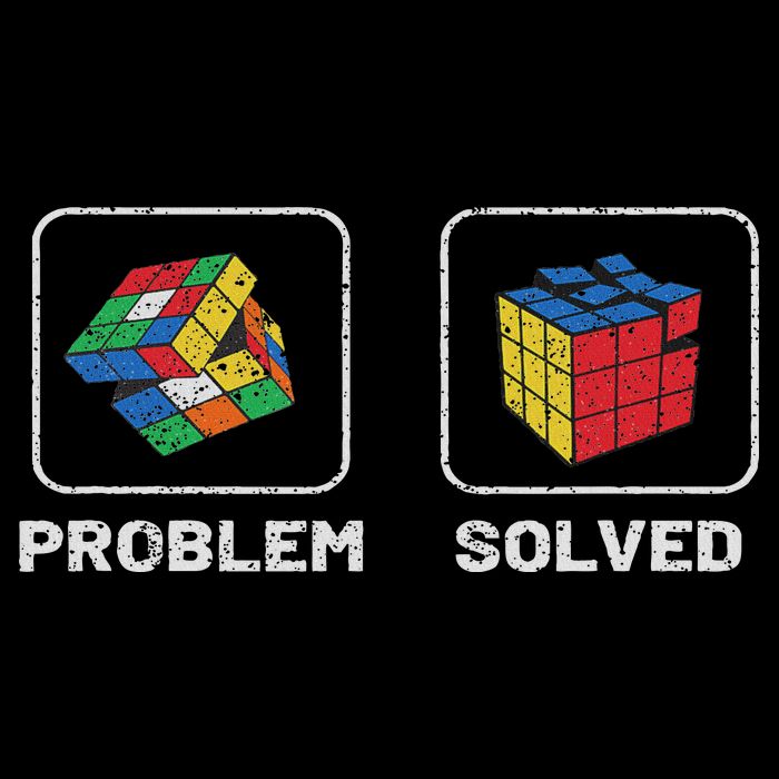 Competitive Puzzle Cube Problem Solved Speed Cubing Full-Length Apron With Pockets