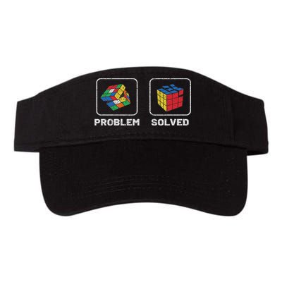 Competitive Puzzle Cube Problem Solved Speed Cubing Valucap Bio-Washed Visor