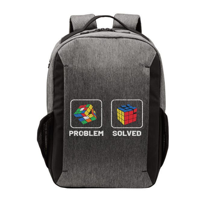 Competitive Puzzle Cube Problem Solved Speed Cubing Vector Backpack