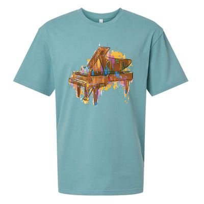 Colorful Piano Sueded Cloud Jersey T-Shirt