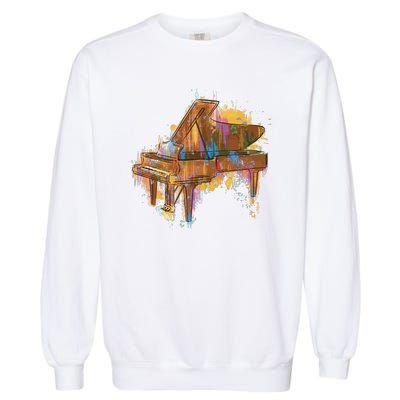 Colorful Piano Garment-Dyed Sweatshirt