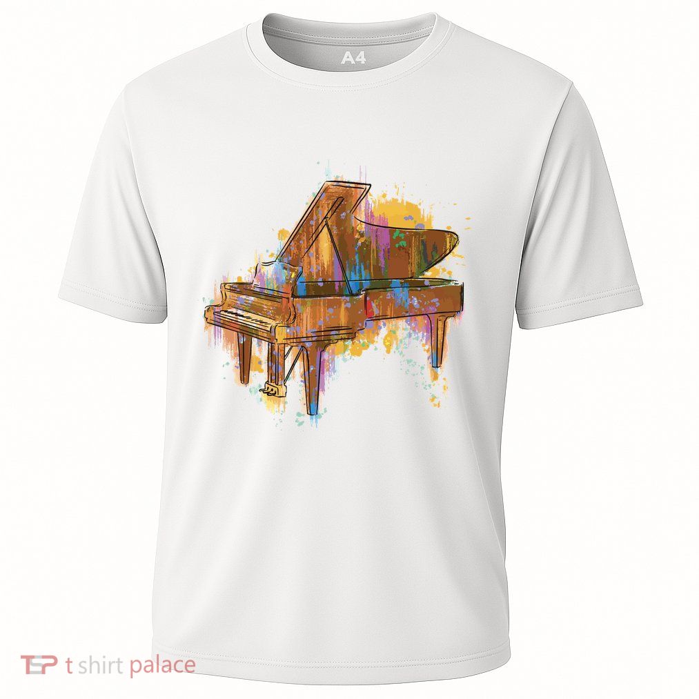 Colorful Piano Cooling Performance Crew T-Shirt