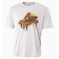 Colorful Piano Cooling Performance Crew T-Shirt