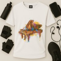 Colorful Piano Performance Shirt