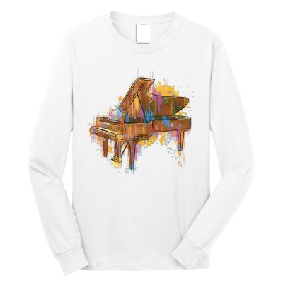 Colorful Piano Long Sleeve Shirt