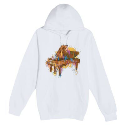 Colorful Piano Premium Pullover Hoodie