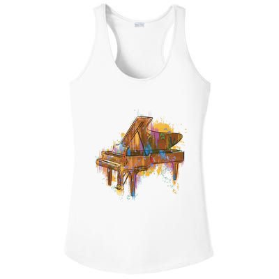 Colorful Piano Ladies PosiCharge Competitor Racerback Tank