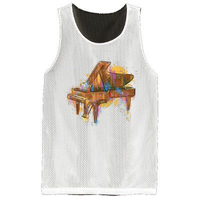 Colorful Piano Mesh Reversible Basketball Jersey Tank