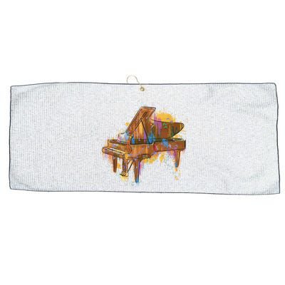 Colorful Piano Large Microfiber Waffle Golf Towel