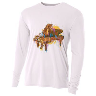 Colorful Piano Cooling Performance Long Sleeve Crew