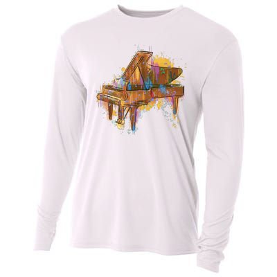 Colorful Piano Cooling Performance Long Sleeve Crew