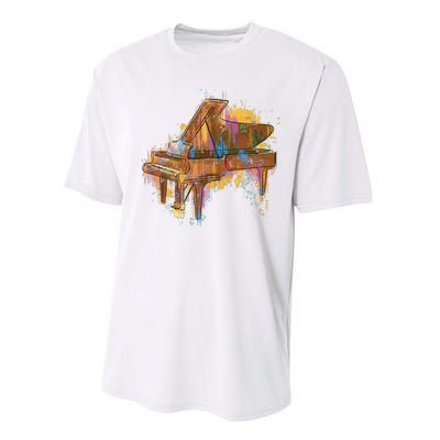 Colorful Piano Performance Sprint T-Shirt