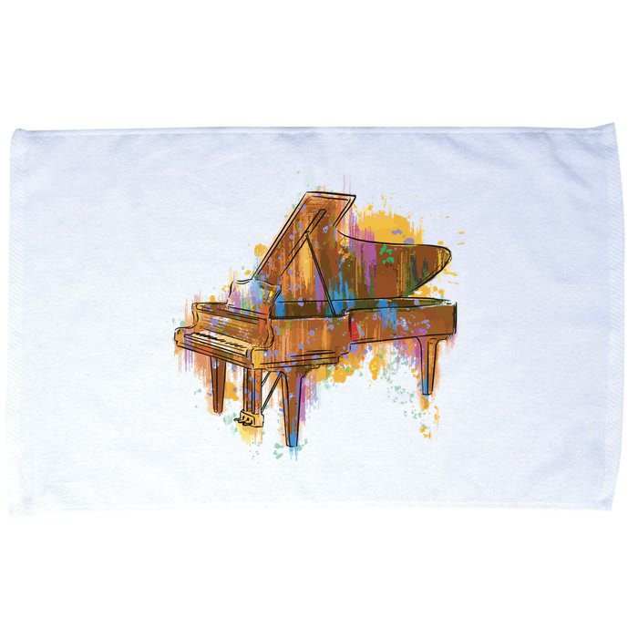 Colorful Piano Microfiber Hand Towel