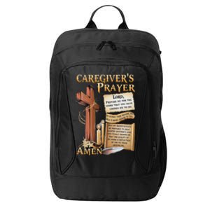 CaregiverS Prayer Christian Cross Faith Hope Love Jesus City Backpack