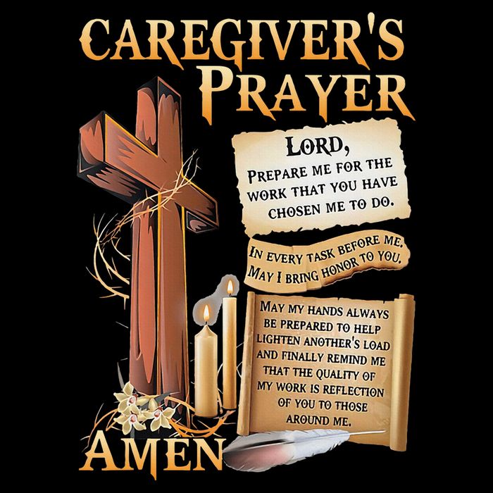 CaregiverS Prayer Christian Cross Faith Hope Love Jesus Baby Bodysuit