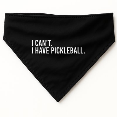 Cool Pickleball Coach With Saying I Cant I Have Pickleball USA-Made Doggie Bandana