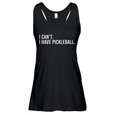 Cool Pickleball Coach With Saying I Cant I Have Pickleball Ladies Essential Flowy Tank